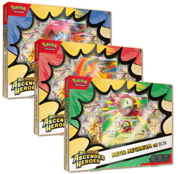 Pokemon Ascended Heroes Mega Meganium/Feraligatr ex Box